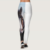Paardenportret Majesteit Schoonheid Kracht Vitalit Leggings (Achterkant)
