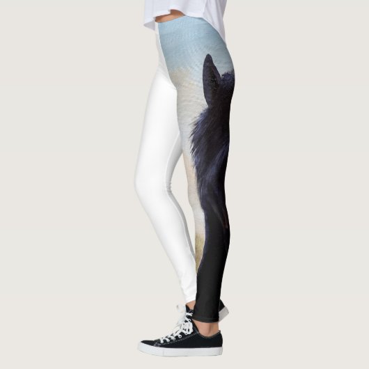 Paardenportret Majesteit Schoonheid Kracht Vitalit Leggings (Links)