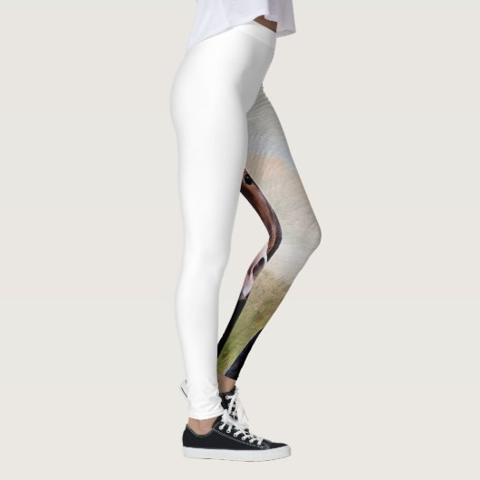 Paardenportret Majesteit Schoonheid Kracht Vitalit Leggings (Rechts)