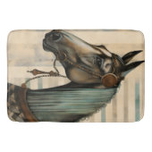 Paardenportret met  hoofdstel badmat (Voorkant)