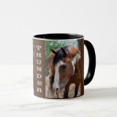 Paardenportret met naam mok (Voorkant rechts)