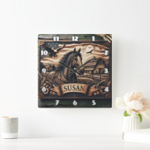 Paardenportret met schuur en adelaars in de scheme