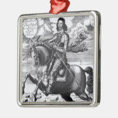 Paardenportret Metalen Ornament (Links)
