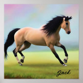 paardenportret poster (Voorkant)