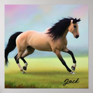 paardenportret poster