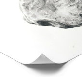 Paardenportret poster in grafietpotloodtekening (Hoek)