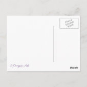 Paardenportret potlood paardenkunst briefkaart (Achterkant)