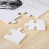 Paardenportret potlood paardenkunst legpuzzel (Zijkant)