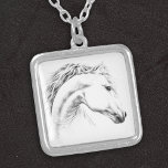 Paardenportret potlood paardenkunst zilver vergulden ketting<br><div class="desc">Paardenkop - grafietpotloodtekening. Handgetrokken paardenkunst. 🔹 U kunt het aanpassen - resize/roteer het afbeelding,  voeg tekst en meer toe:) 🔹 🔹 Stuur me een foto van uw aankoop of deel deze gewoon en label me @edrawings38art (op FB/IG/Twitter) Dank u! 💜</div>