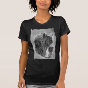  paardenportret t-shirt