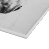 Paardenportret Tekening Ruiterkunst Elegant Snijplank (Hoek)