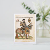 Paardenportret van Charles V in bewapening Briefkaart (Staand voorkant)
