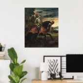 Paardenportret van Charles V Poster (Thuiskantoor)