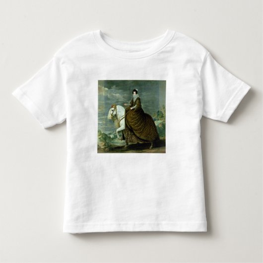 Paardenportret van Elisabeth de France Kinder Shirts (Voorkant)