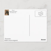 paardenportret van kastanjebruin paard briefkaart (Achterkant)