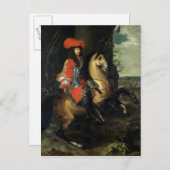 Paardenportret van Louis XIV Briefkaart (Voorkant / Achterkant)