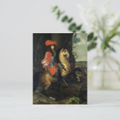 Paardenportret van Louis XIV Briefkaart (Staand voorkant)