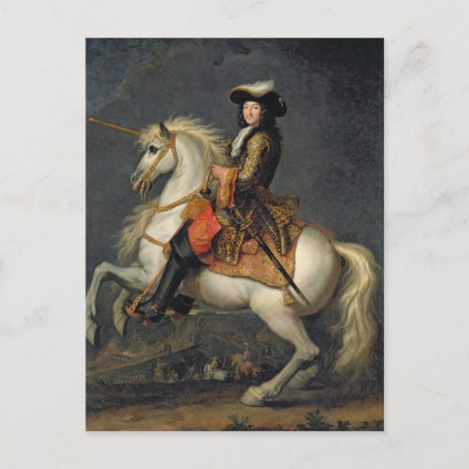 Paardenportret van Louis XIV Briefkaart (Voorkant)