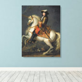 Paardenportret van Louis XIV Canvas Afdruk (Insitu (Houten vloer))