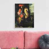 Paardenportret van Louis XIV Canvas Afdruk (Insitu (Woonkamer))