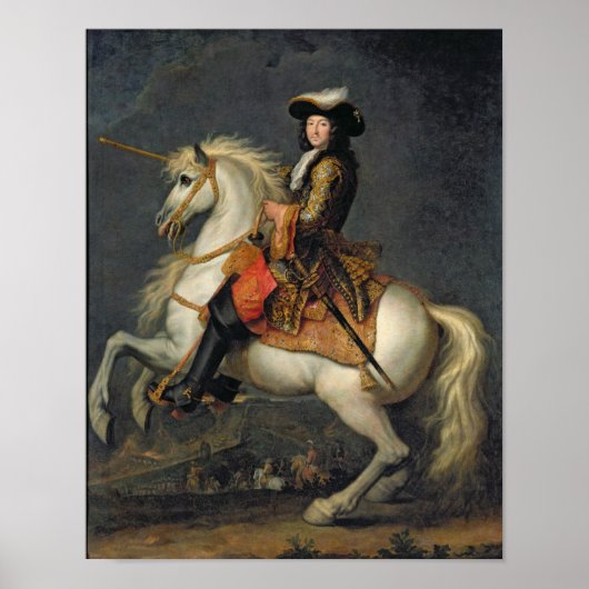 Paardenportret van Louis XIV Poster (Voorkant)