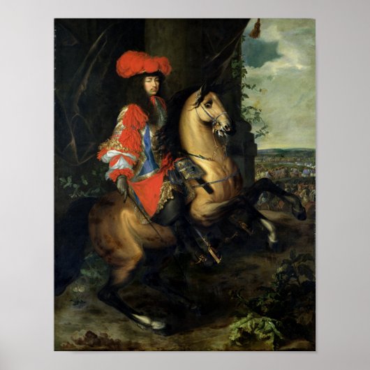 Paardenportret van Louis XIV Poster (Voorkant)