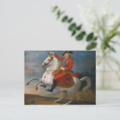 Paardenportret van Louis XVI 1791 Briefkaart (Staand voorkant)