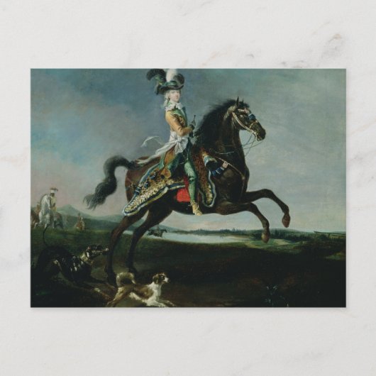 Paardenportret van Marie-Antoinette Briefkaart (Voorkant)