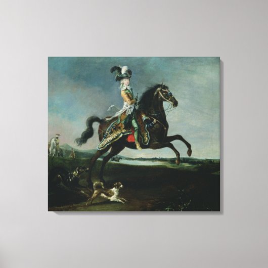 Paardenportret van Marie-Antoinette Canvas Afdruk (Voorkant)