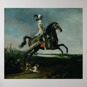 Paardenportret van Marie-Antoinette Poster