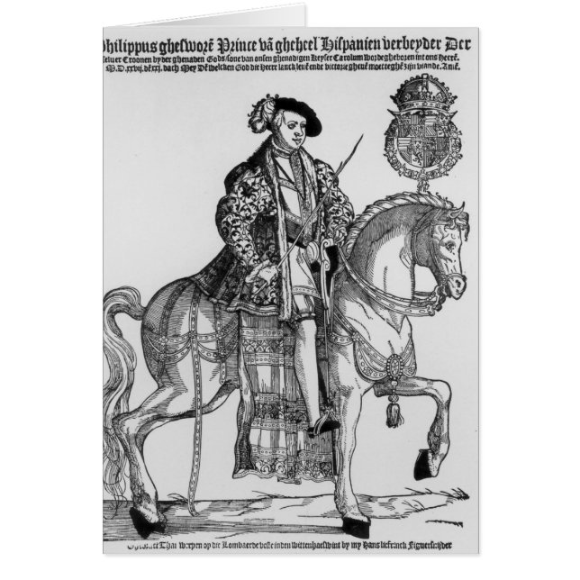 Paardenportret van Philip II van Spanje (Voorkant)