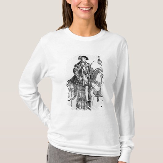 Paardenportret van Philip II van Spanje T-shirt (Voorkant)