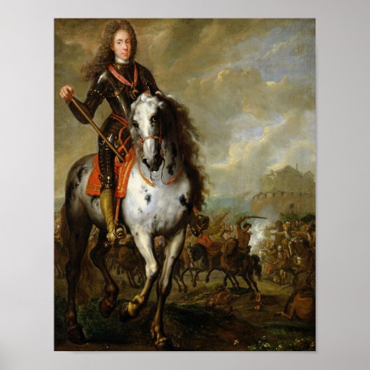 Paardenportret van Prince Eugene Poster (Voorkant)