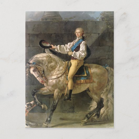 Paardenportret van Stanislas Kostka Briefkaart (Voorkant)