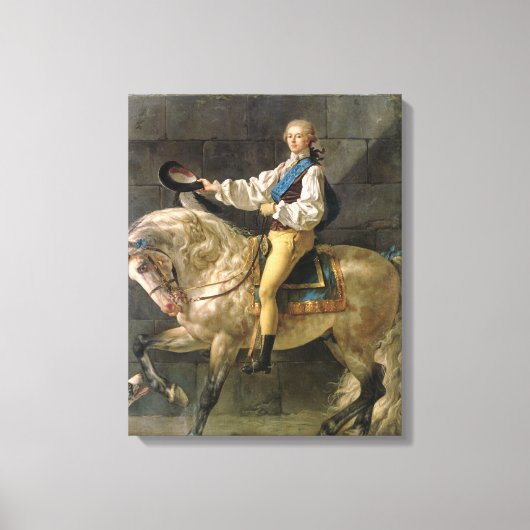 Paardenportret van Stanislas Kostka Canvas Afdruk (Voorkant)
