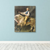 Paardenportret van Stanislas Kostka Canvas Afdruk (Insitu (Houten vloer))