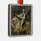 Paardenportret van Stanislas Kostka Metalen Ornament (Rechts)
