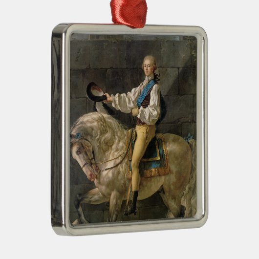 Paardenportret van Stanislas Kostka Metalen Ornament (Rechts)