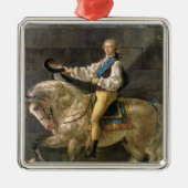 Paardenportret van Stanislas Kostka Metalen Ornament (Voorkant)