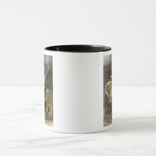 Paardenportret van Stanislas Kostka Mok (Midden)