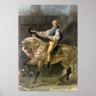Paardenportret van Stanislas Kostka Poster