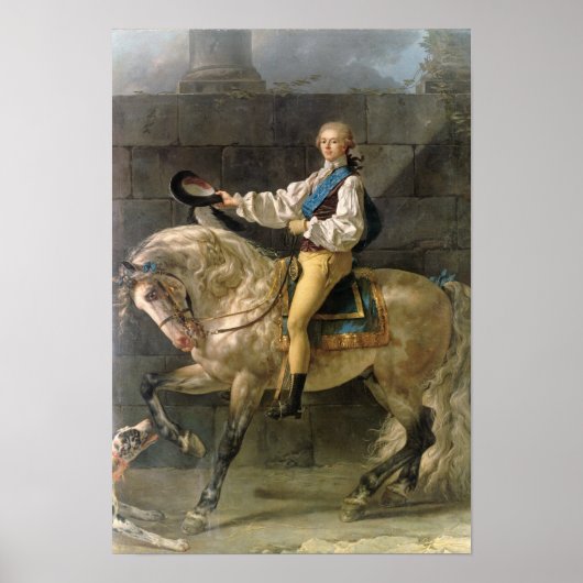 Paardenportret van Stanislas Kostka Poster (Voorkant)