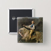 Paardenportret van Stanislas Kostka Vierkante Button 5,1 Cm (Voorkant /achterkant)