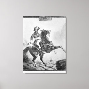 Paardenportret van Thomas Alexandre Canvas Afdruk