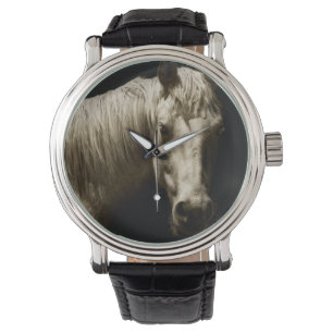 Paardenportret VI Horloge