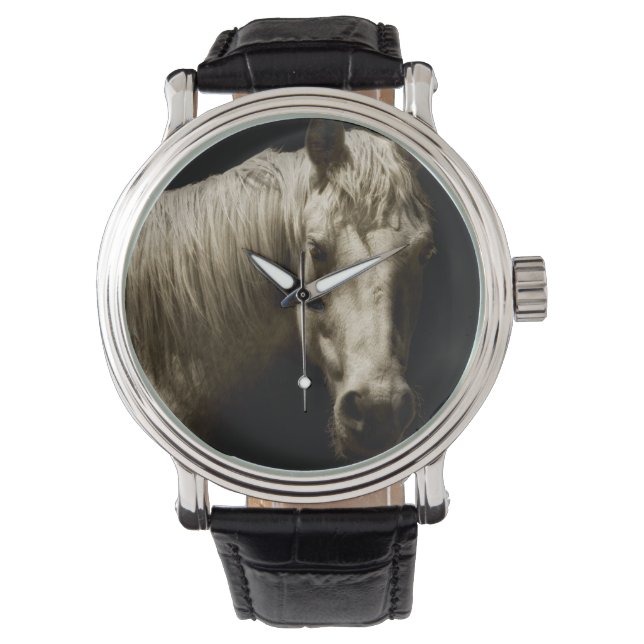 Paardenportret VI Horloge (Voorkant)