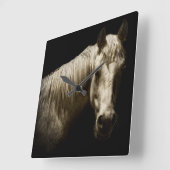 Paardenportret VI Vierkante Klok (Hoek)