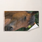 Paardenportret voor handdoekset bad handdoek (Handdoek)