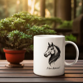 Paardenportretflitsstijl mok