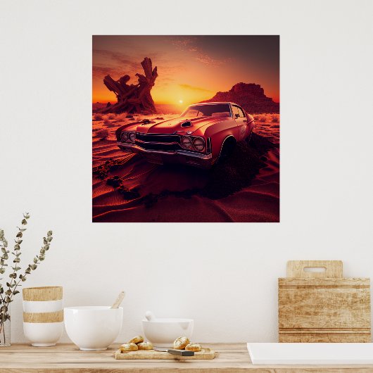 Paardenposter Poster (Keuken)